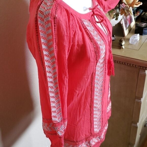 Tommy Bahama High Twist Peasant Top, size S - Picture 2 of 8